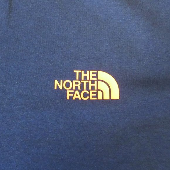 THE NORTH FACE FLASHDRY T-SHIRT POLY/SPANDEX NAVY - Picture 3 of 4